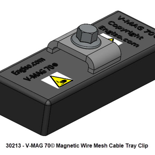 30213 V MAG 70 Magnetic Wire Mesh Cable Tray Clip